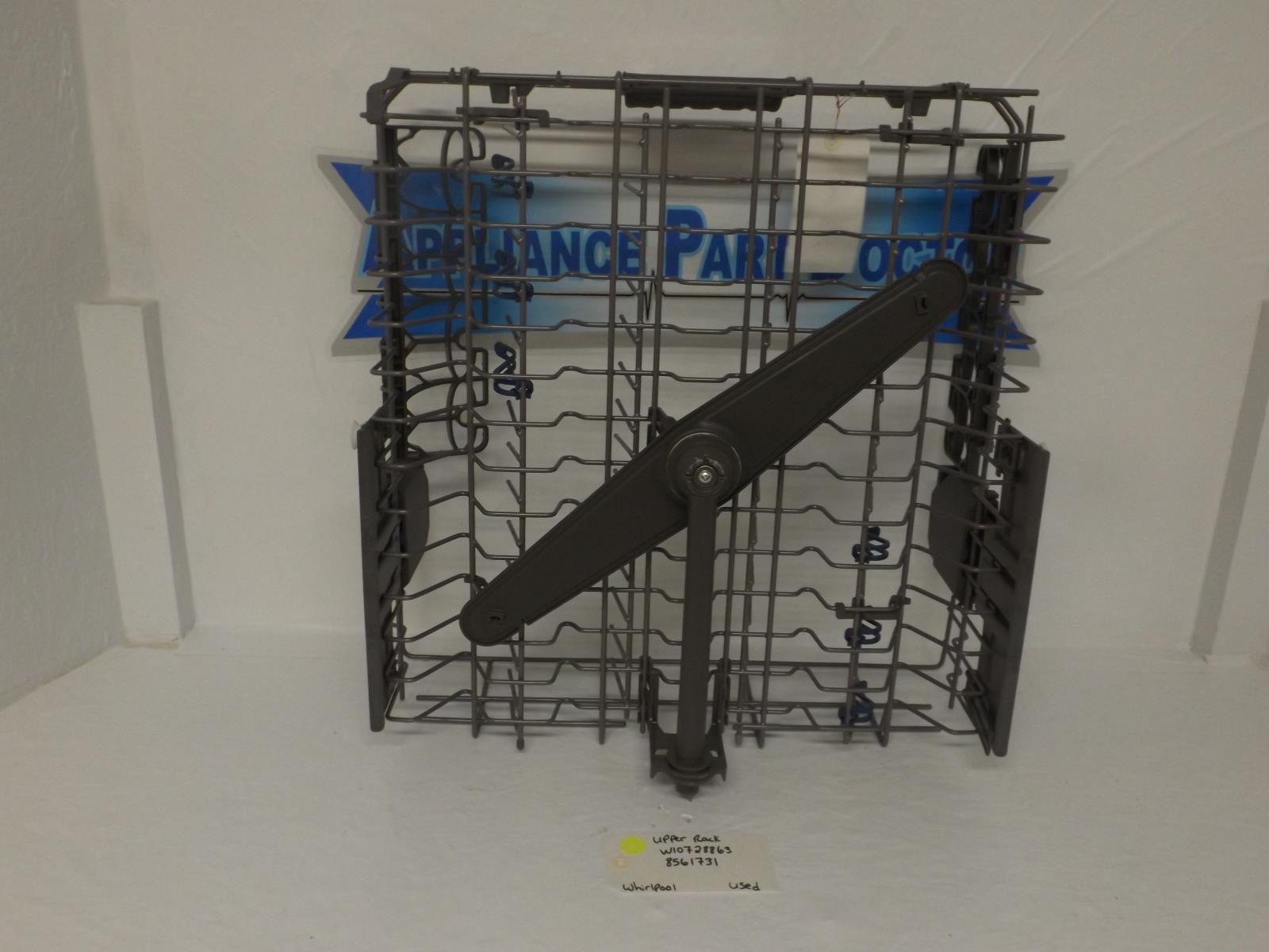 Whirlpool Dishwasher W10728863 8561731 Upper Rack Used Whirlpool Dishwasher W10728863 8561731 Upper Rack Used
